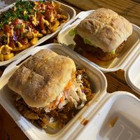 Pulled pork sandwich  at Earth Aloha Eats - Waikiki in Honolulu