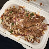 vegan pulled pork fries 😍 my fav  at Earth Aloha Eats - Waikiki in Honolulu