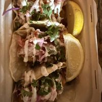 Golden fish tacos  at Earth Aloha Eats - Waikiki in Honolulu