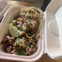 Thai chick’n tacos - I didn’t love the smell of the tortillas  at Earth Aloha Eats - Waikiki in Honolulu