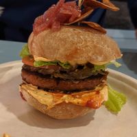 Veggie burger at Earth Aloha Eats - Waikiki in Honolulu