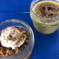 Pumpkin Pie Pudding and Creme Brûlée  at Earth Aloha Eats - Waikiki in Honolulu