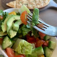 Salad at Just Vegan in Sunshine