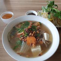 Hu Tieu Noodles Soup at Just Vegan in Sunshine