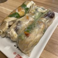 Shredded tofu rolls   at Just Vegan in Sunshine
