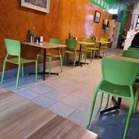 Indoor seating at Just Vegan in Sunshine
