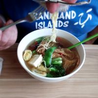 Slurpy soup at Just Vegan in Sunshine