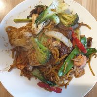 Stir fried hokkien noodles $13.50 at Just Vegan in Sunshine