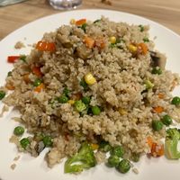 Fermented tofu fried rice  at Just Vegan in Sunshine