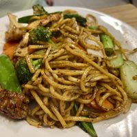 Hokkien noodles  at Just Vegan in Sunshine