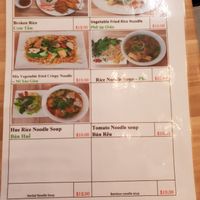 Main menu at Just Vegan in Sunshine