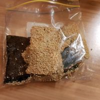 Sesame seaweed crackers! Soooo tasty. at Just Vegan in Sunshine