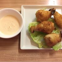 Crispy mushroom drumsticks  at Just Vegan in Sunshine