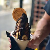 Acai vegan yogurt filled with good stuff  at Anita - Sarona Market in Tel Aviv