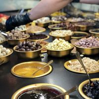 Toppings at Anita - Sarona Market in Tel Aviv