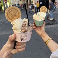 Ice cream vegan  at Anita - Sarona Market in Tel Aviv