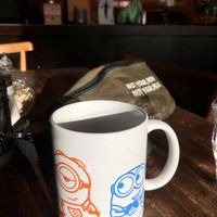 Guter Starker Kaffee (die andere Tasse war im Starwars Thema)  at Marny's in Dusseldorf