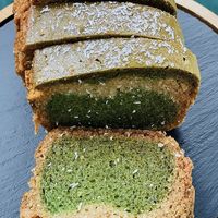 Pandan cake (from Willem-pie): I didn’t taste the pandan (unlike Kluts’ pandan pie) and it was a bit bland. at STACH food in Utrecht