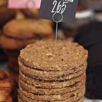 Date/hazelnut oat cookie: a bit dry and bland, but decent. at STACH food in Utrecht