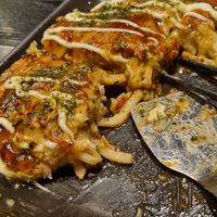 close-up of udon okonomiyaki at Zen in Tokyo