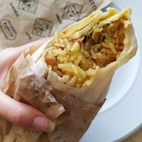 a lot of rice... at Burrito Company in Munich