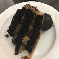 Went to Cartmel’s Barker House during the interview of a show for a little snack and this was amazing! It’s a vegan salted caramel cake. It’s a little pricey (£3) but so goo at Barker House Farm in Lancaster