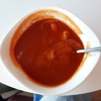 Tomato soup at Vapiano - Solaris in Tallinn