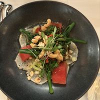 Starter salad  at The Ivy in Cambridge