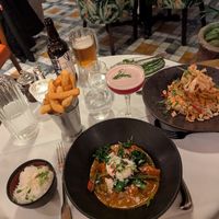 Vegan dishes at The Ivy at The Ivy in Cambridge