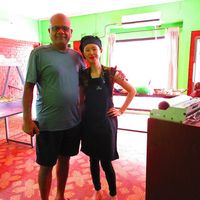 with owner Shi at Budhi Wok in San Miguel De Tucuman