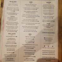 Menu: photo captured  01/04/19 at The Faber Fox in South East London