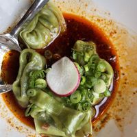 spicy vegan wontons   at Din Tai Fung in San Diego