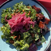 Kale salad with seitan  at Ore Nell's Barbecue in Kittery