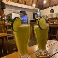 Juices at Arte Sano in Holbox