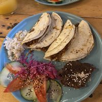 Quesadillas  at Arte Sano in Holbox