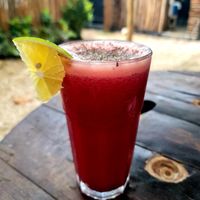 Beetroot + Ginger at Arte Sano in Holbox