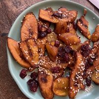 Platano asada 🍌   at Arte Sano in Holbox