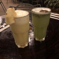 Pinnacle water and mint chia lemonade  at Arte Sano in Holbox