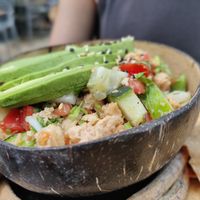 Ceviche at Arte Sano in Holbox