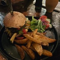 Mexican burger at Arte Sano in Holbox