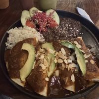 Enmoladas  at Arte Sano in Holbox