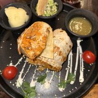 Burrito with seitan  at Arte Sano in Holbox