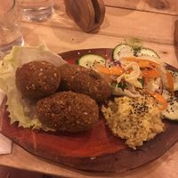 Croquetas de papas y vegetales at Arte Sano in Holbox