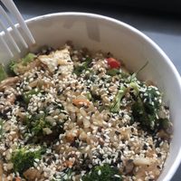 Rice bowl with veggies and tofu at Kigo Kitchen - Westlake Ave in Seattle