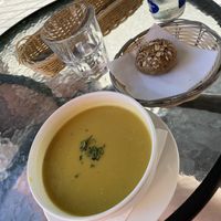 Lentil soup  at Radharane in Kaunas