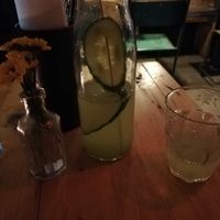 Cucumber lemonade at nudo in Munich