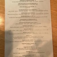 Vegan menu p2 at La Serenata Restaurant in West Los Angeles