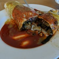 Burrito Colorado 😍 Delicious!!! at La Serenata Restaurant in West Los Angeles