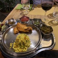  Vegan platter  at Bibliothe in Rome