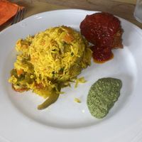 The main in the four course meal  at Bibliothe in Rome